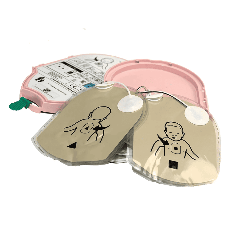 HeartSine PAD-PAK-04 pink paediatric battery and electrode pads – Lawmann Medical Supplies Sarawak