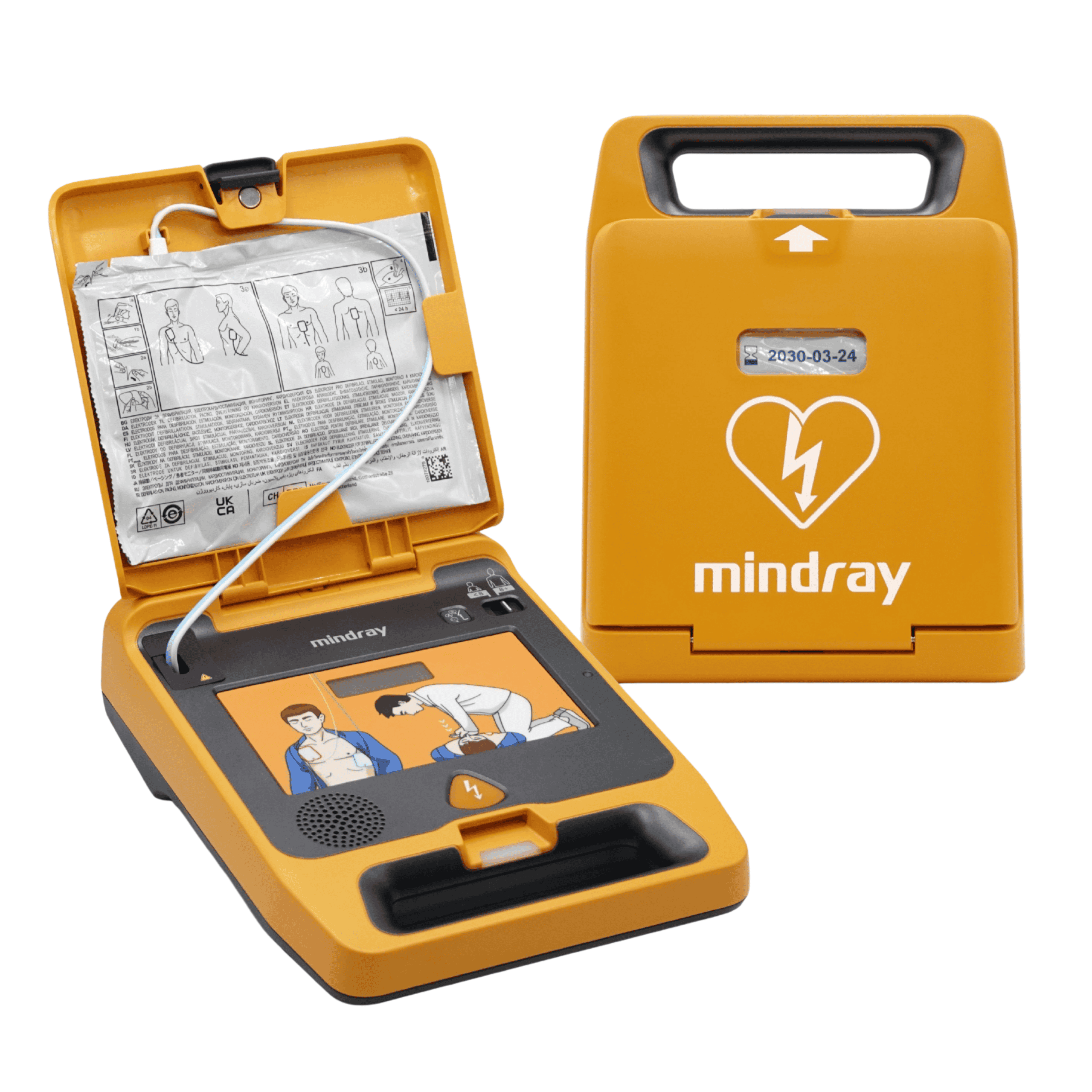 Mindray BeneHeart C1A AED with accessories – Lawmann Medical Supplies Sarawak