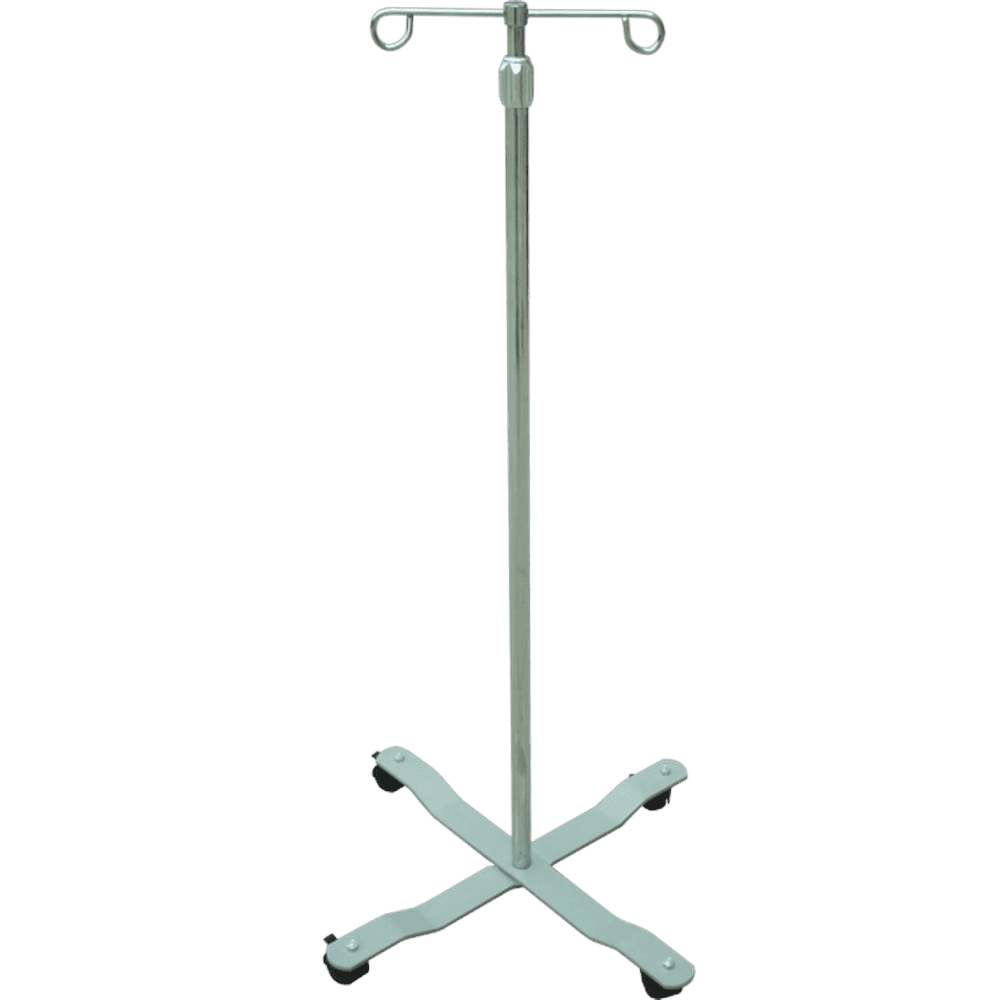 KODEA IV Drip Stand KDA 514 2-hook steel base front view - Lawmann Medical Supplies Sarawak