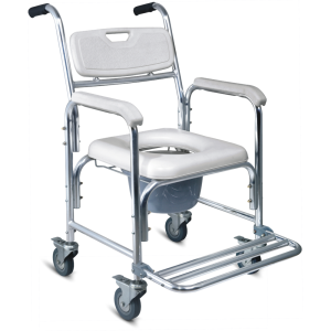 KODEA KDA698L lightweight commode chair front view – Lawmann Medical Supplies Sarawak