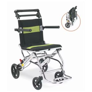 KODEA KDA800LBJF2 transit wheelchair folded and unfolded – Lawmann Medical Supplies Sarawak