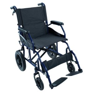 KODEA KDA863ABJ lightweight attendant-propelled wheelchair front view – Lawmann Medical Supplies Sarawak