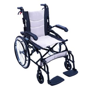 KODEA KDA869LJX lightweight wheelchair front view – Lawmann Medical Supplies Sarawak