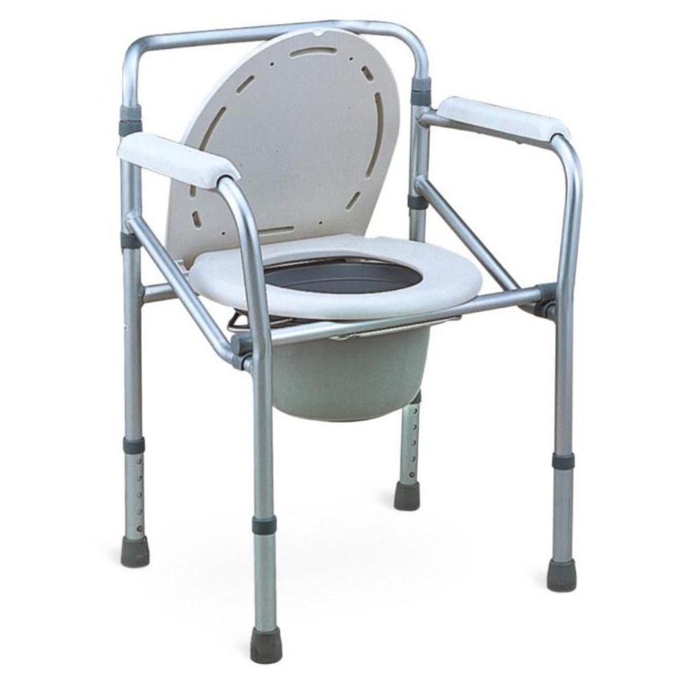 KODEA KDA894L lightweight commode chair front view – Lawmann Medical Supplies Sarawak